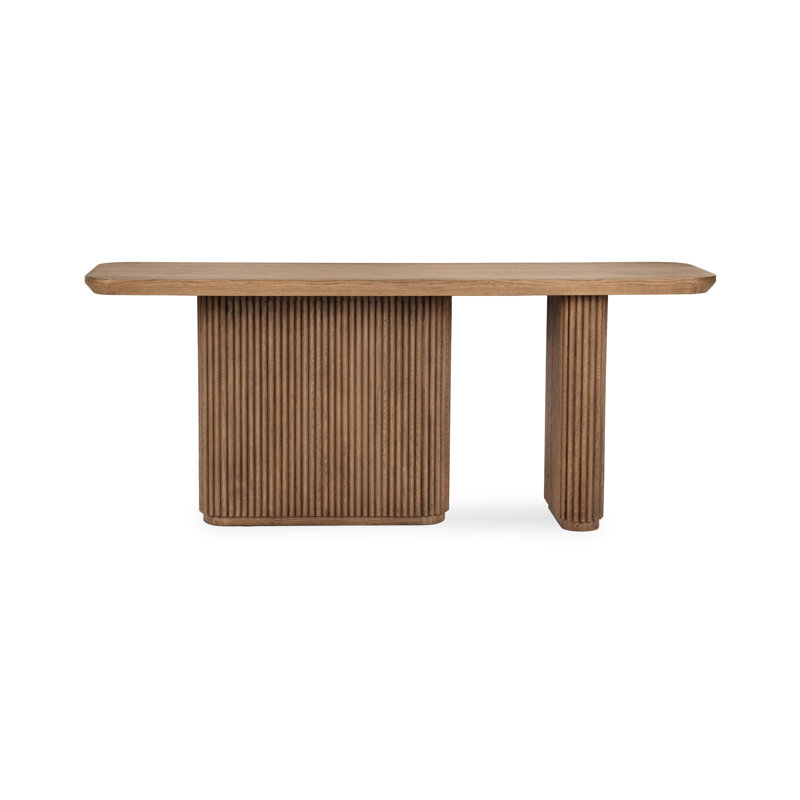 Vander 72'' W Solid Wood Console Table, Tawny Brown