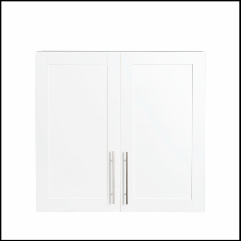 Armoire de rangement murale empilable avec tablettes et portes mobiles, parfaite pour économiser de l'espace et une utilisation polyvalente.