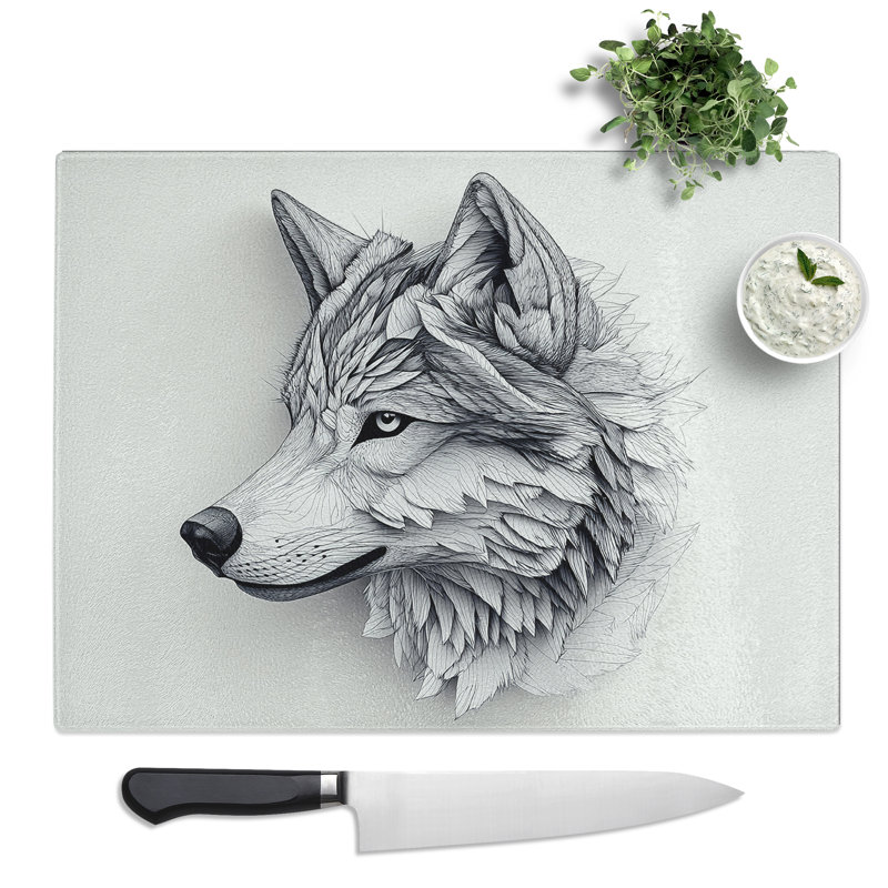 Wolf  Glass Chopping Board