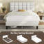 Lit plateforme tapissier Contemporary-1010778106-1010778107