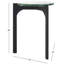 Table de bout en verre Bethine
