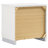 Dulcey White High Gloss 4-Piece Eastern King Bedroom Set
