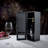 Black Wine Bottle Gift Box with Metal Latch