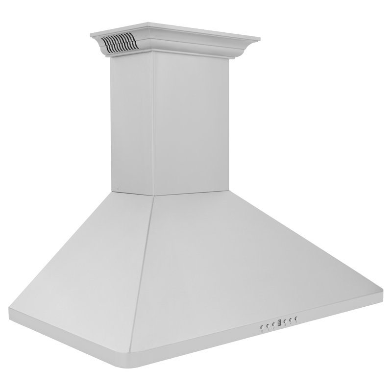 36" 400 CFM Ducted Wall Mount Range Hood in Stainless Steel with Nightlight, 36"