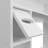 Over the Toilet Storage Cabinet with 2 Barn Door & Toilet Paper Holder Stand, Shelf Adjustable, White