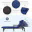 Chaises longues d'extérieur en rotin pour piscine, méridienne de patio-598582552