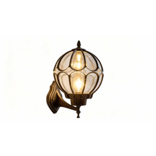 Antique Bronze Globe Wall Lantern