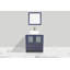 Ensemble de meuble-lavabo simple avec miroir -62326234-116868046