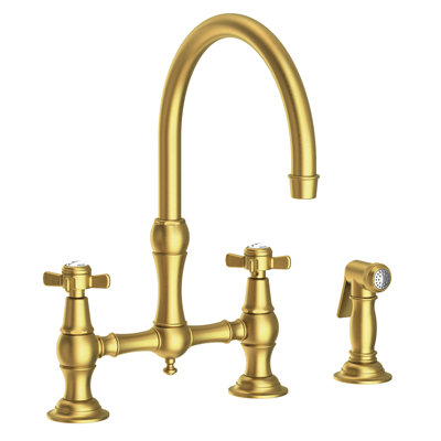 Fairfield Kitchen Bridge Faucet with Side Spray