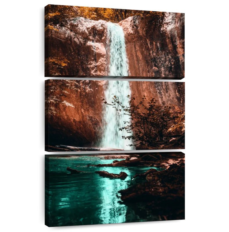 Kerrick Fiery Waterfall, 38" H x 24" W
