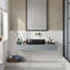 Lavabo vasque ovale en résine
