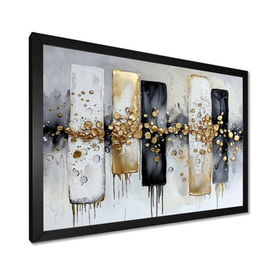 Abstrait abstrait, "Golden balance II" - Art abstrait