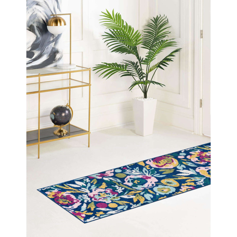 Holle Floral Indoor Rug, Runner 2'7" x 12'