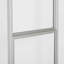 Metal Eco Info Board Silver 22X28" Slide-In Pedestal Poster Sign Holder 2 Tier Double Sided Floor Standing