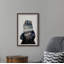 Dark Grizzly - Single Picture Frame Print-1907446794