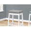 Tabouret de bar, ensemble de 2, pivotant, cuisine, bois, transitionnel