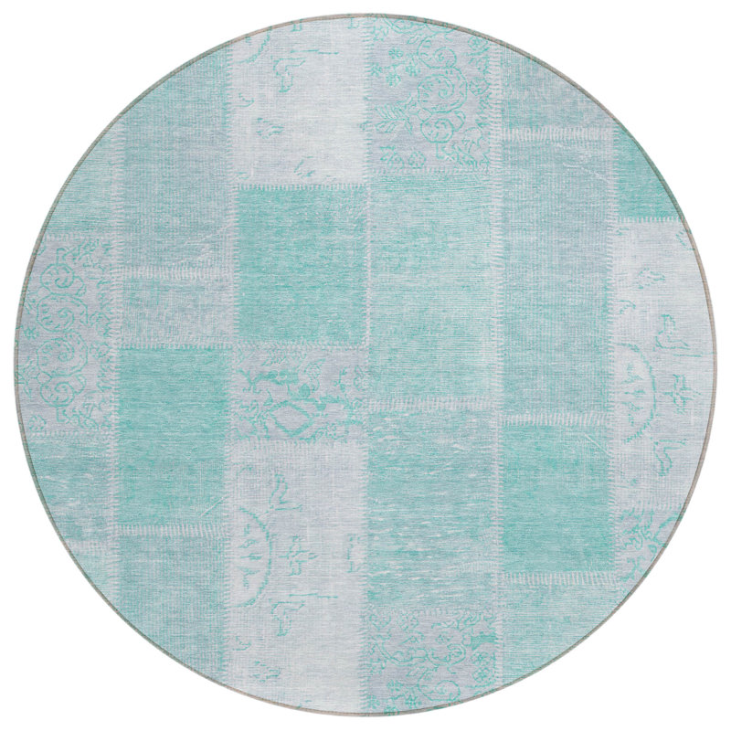 Tapis d'extérieur rond 8 pi
