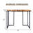 Altemos 42'' Solid Wood Top Console Table
