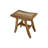 Satori by EcoDecors, Teak Shower Bench, Teak Shower Stool, Teak Stool for Inside Shower, Small Shower Stool, Teak Foot Rest, Teak Shower Bench For Inside Shower, in Earthy Teak-19007445