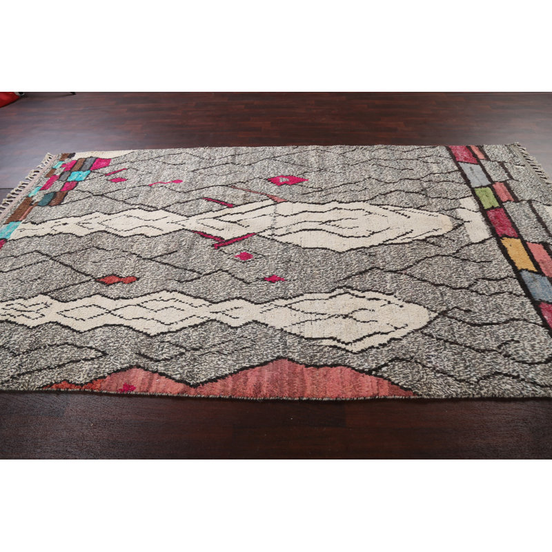 One-of-a-Kind 5'11" X 10'7" New Age Wool Area Rug in Green