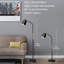 Lampe sur pied arquée 57,48 po Hadlock-1544483919