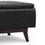 Repose-pieds capitonné rectangulaire Mid-Century avec plateau Owen-2119259917