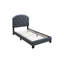 Ensemble de chambre à coucher configurable avec lit simple tapissier-88154001-88154005