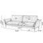 Canapé modulaire orange en cuir véritable-129490147