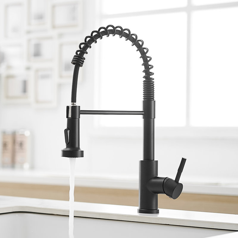 Robinet de cuisine Modern, Noir mat