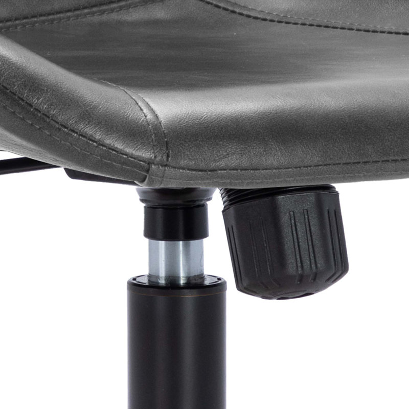 Chaise de bureau Keavey, Gris, Noir