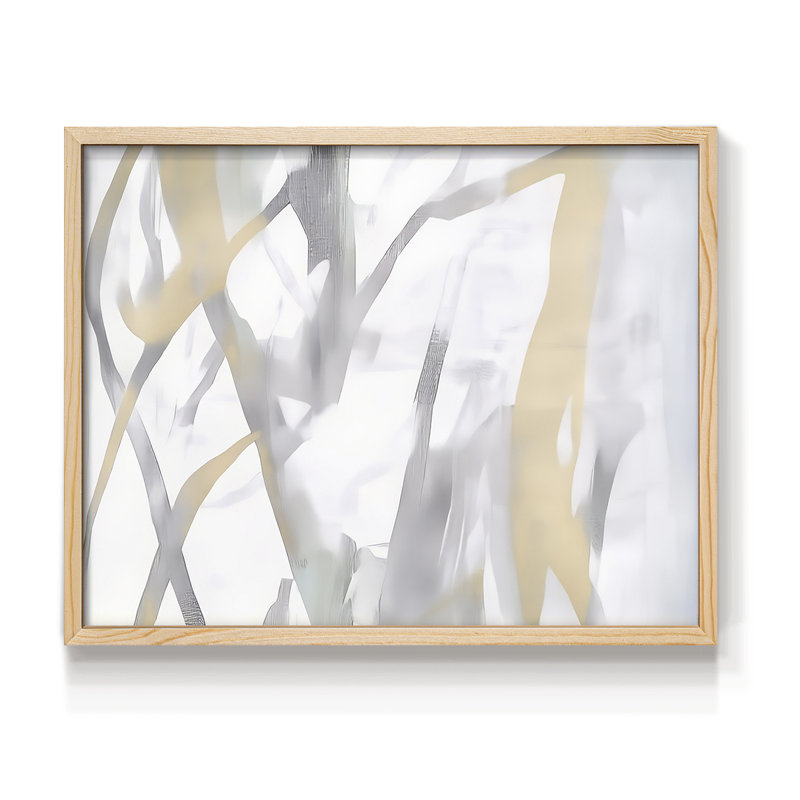 Abstrait, série Lxxiv, reproduction encadrée, Naturel, H 11 po x l 14 po
