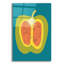  «Veggie Party 6» par Chariklia Zarris, art mural en verre acrylique, 12 po x 16 po