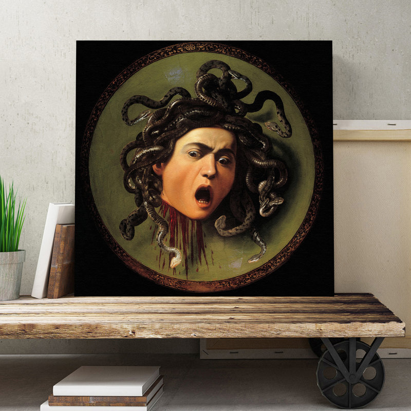 The Head of Medusa by Caravaggio - Wrapped Canvas, 76cm H x 76cm W