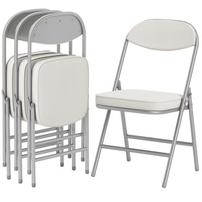 Fabric, Polyurethane, Polyester Padded Folding Chair Set