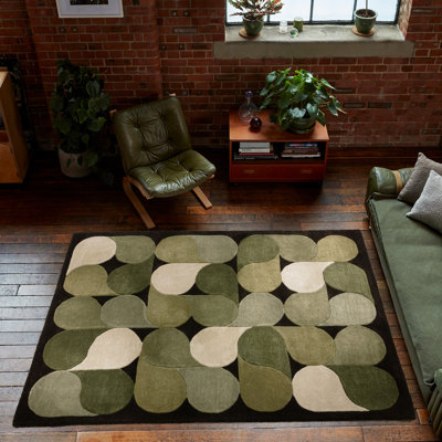 Cefferillo Abstract Recycled P.E.T Hand Woven Area Rug