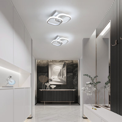 Dailee Acrylic LED Semi Flush Mount