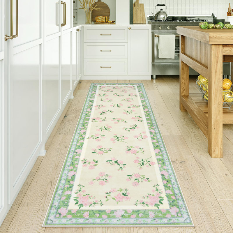 Tapis lavable anti-dérapant pour tapis Kaldi Boho, Tapis de couloir 2 pi x 6 pi