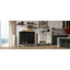 Armoire de style campagnard 44,3 po avec rangement, console de bar avec rangement, armoire de rangement rustique avec portes en treillis arquées et tiroir pour le salon, la cuisine et l'entrée, blanc rétro