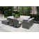Omied Wicker/Rattan 9 - Person Seating Group With Cushions