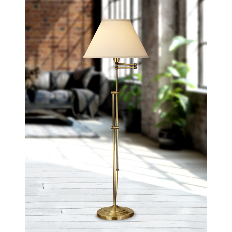 47-63 in. Floor Lamp with Swing Arm