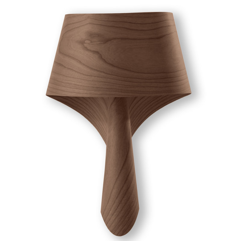 Air Wall Sconce GU24 Base, Natural Beech, GU24 Base