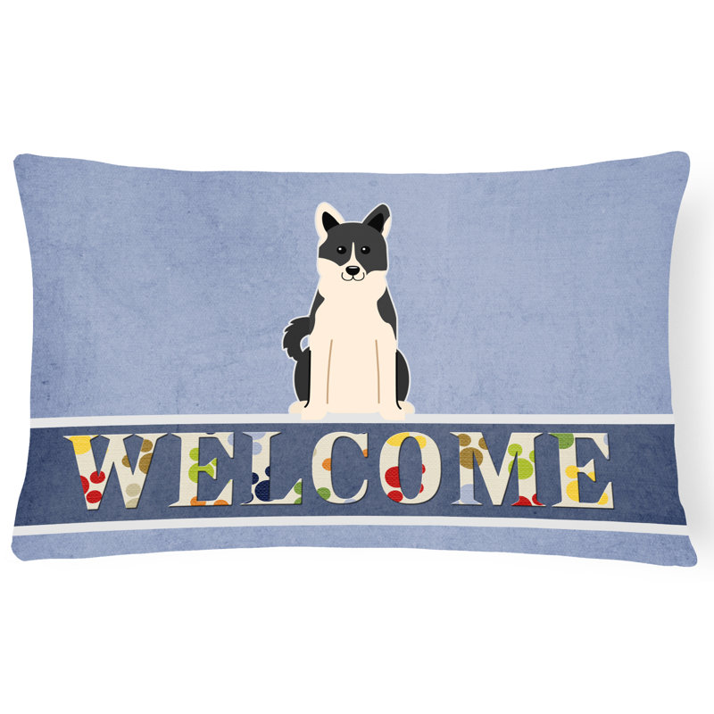 Coussin Russo-European Laika Spitz Welcome