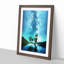 Milky Way Above Washington in Abstract - Picture Frame Graphic Art Print-55740101-55740099