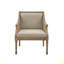 Fauteuil décoratif, fauteuil transitionnel en canne