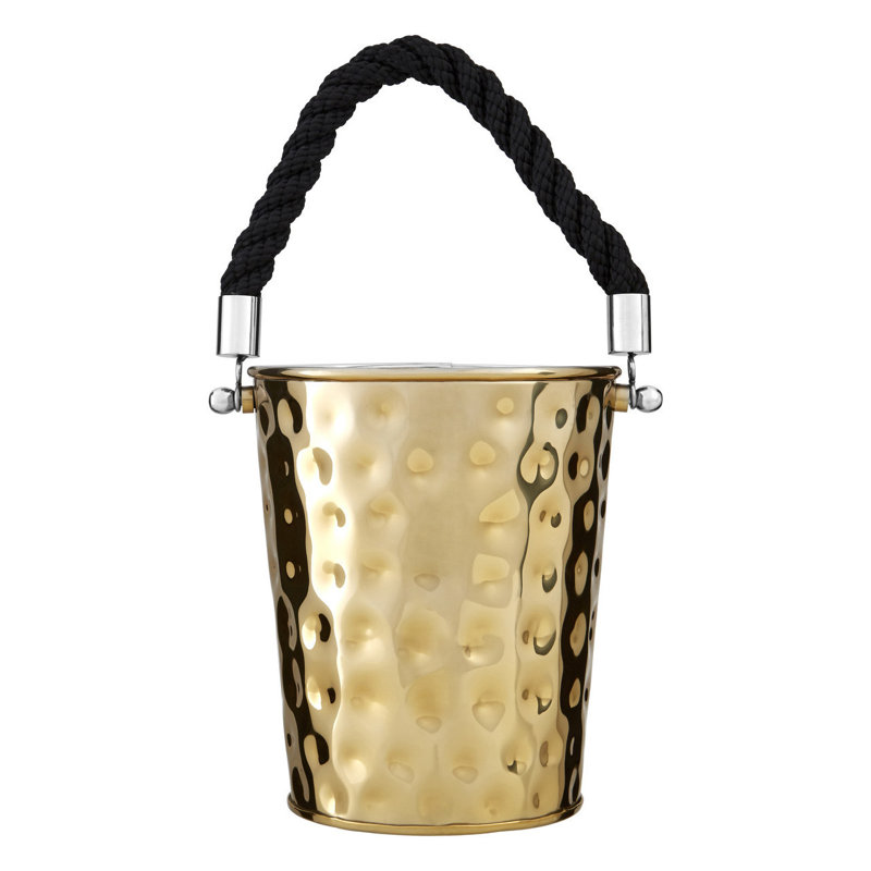 Gulzar Ice Bucket, 22cm H x 18cm W x 18cm D, Gold