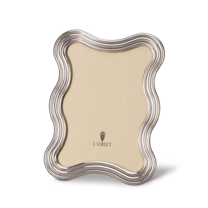Ripple Frame, Platinum, Platinum Plated, 5" W x 7" H