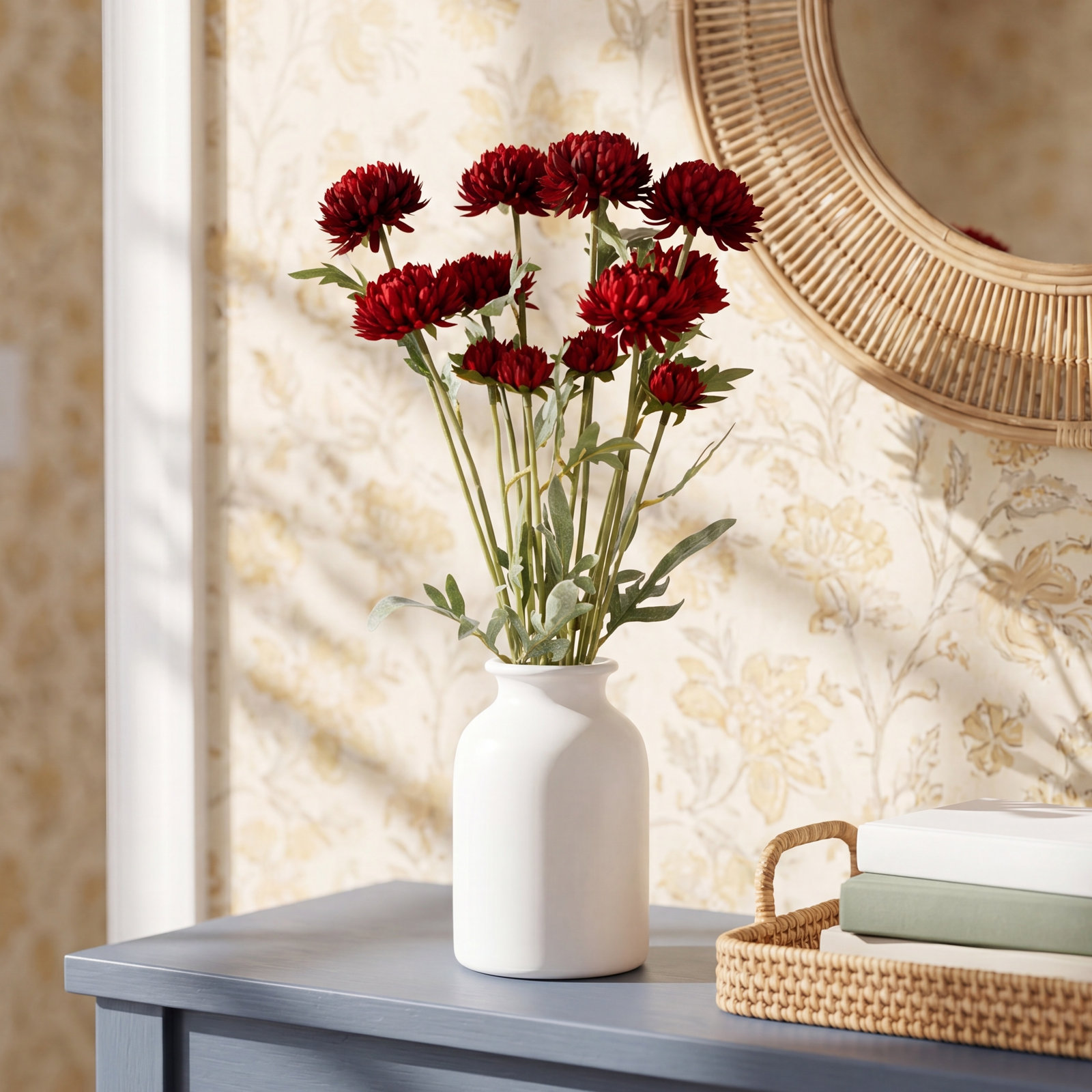 Daisy Floral Stems, Red