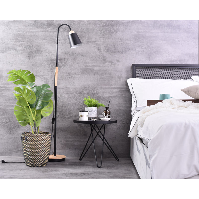 Prewitt 43 cm W Bedside Table, Grey
