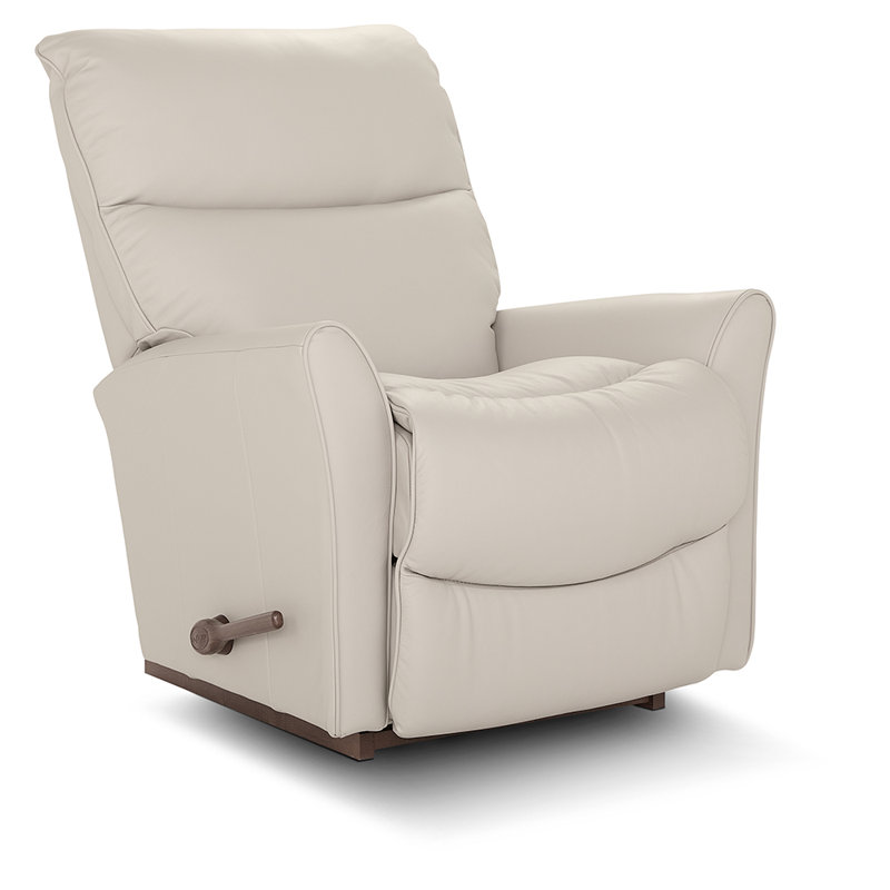 Rowan Manual Leather Match Rocking Recliner, Beige