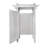 7.4ft H x 5.1ft W x 3.9ft L (1 Enclosure) Zippity Hampton Outside Shower Enclosure Kit with Door, White Vinyl Outdoor Shower Kit for Pool Shower, Outdoor Changing Room, Beach Shower, ZP19009-30752578